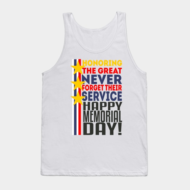 Happy Memorial Day Tank Top by neomuckel